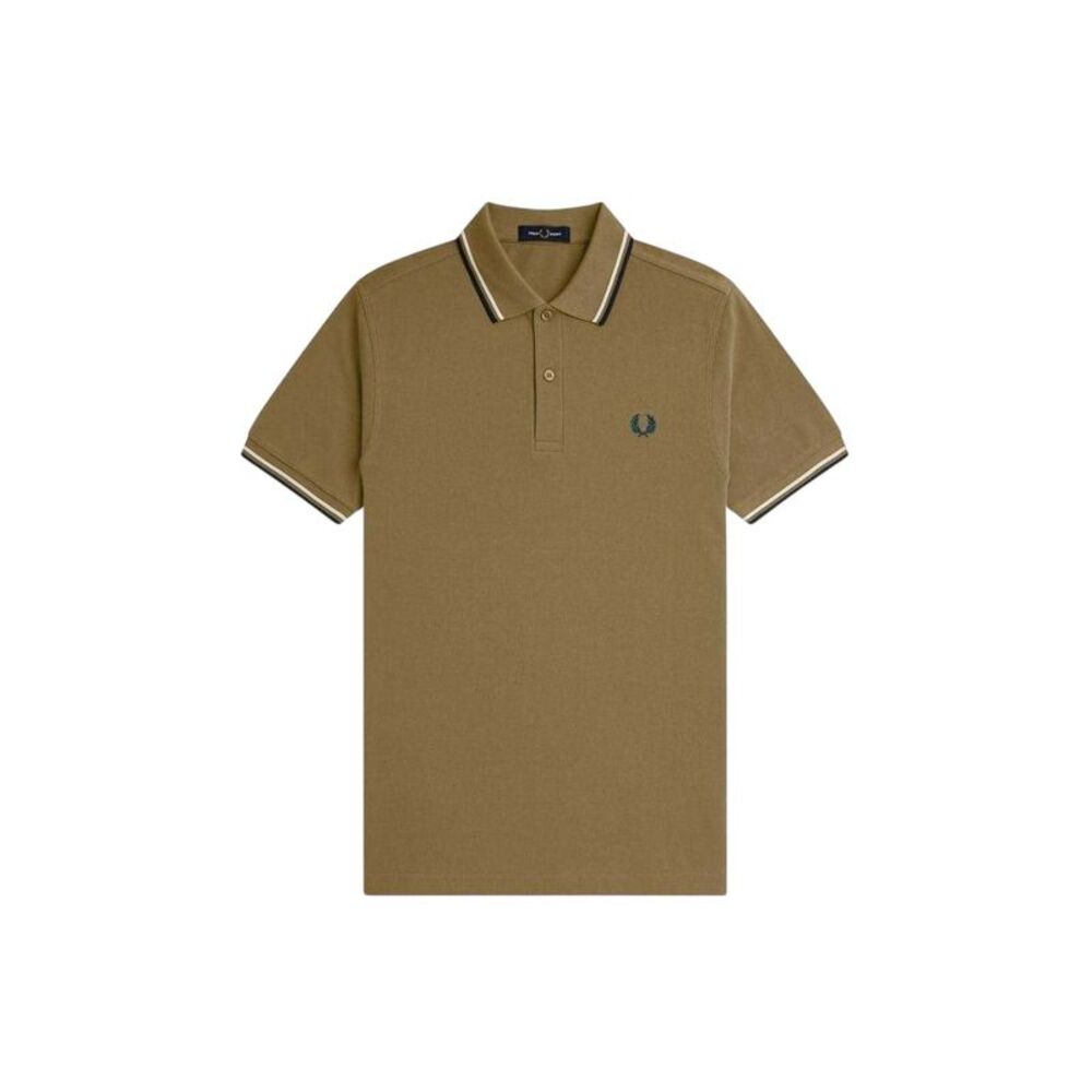 Fred Perry Mens Twin Tip Polo Shirt / Shaded Blue